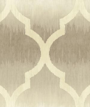 Seabrook Designs Catamount Ogee Greige & Off-White Wallpaper