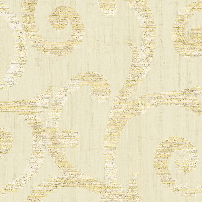 Seabrook Designs Silverton Metallic Gold &amp; Off-White Wallpaper