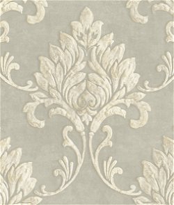 Seabrook Designs Telluride Natural Linen & Off-White Wallpaper