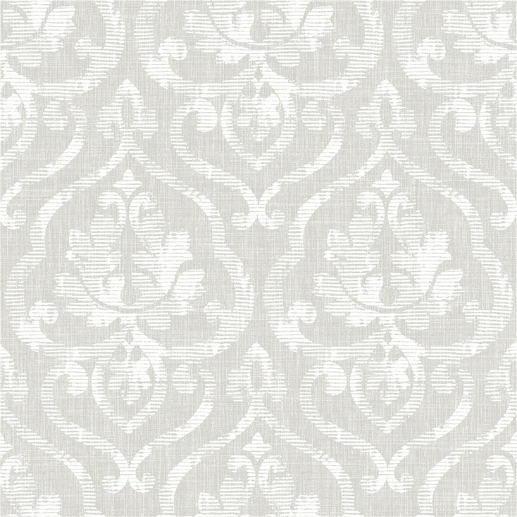 Seabrook Designs Tamarack Gray & White Wallpaper