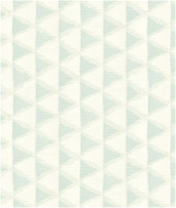 Seabrook Designs Tamarack Geo Light Teal & Off-White Wallpaper