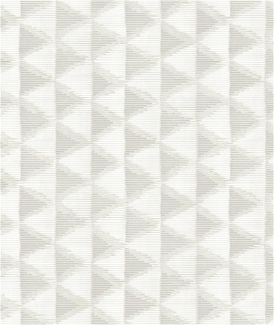 Seabrook Designs Tamarack Geo Light Greige & White Wallpaper