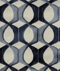 ABBEYSHEA Mural 36 Indigo Fabric
