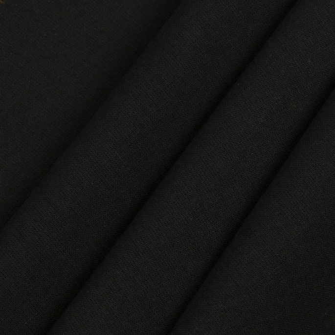 120" Black Cotton FR Muslin Fabric image 2 of 2