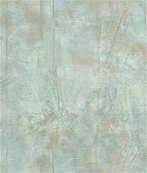 Seabrook Designs Fulton Texture Turquoise & Taupe Wallpaper