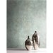 Seabrook Designs Fulton Texture Turquoise &amp; Taupe Wallpaper thumbnail image 2 of 2
