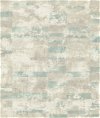 Seabrook Designs Gutenberg Light Teal & Gray Wallpaper