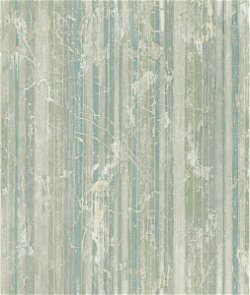 Seabrook Designs Whitney Stripe Teal & Gray Wallpaper