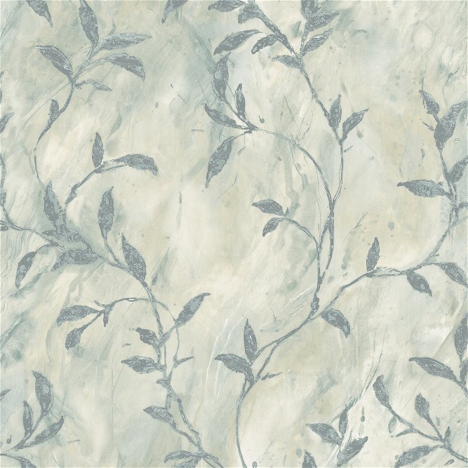 Seabrook Designs Wheatstone Denim Blue &amp; Gray Wallpaper