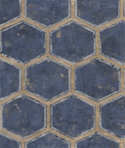 Seabrook Designs Wright Royal Blue Wallpaper
