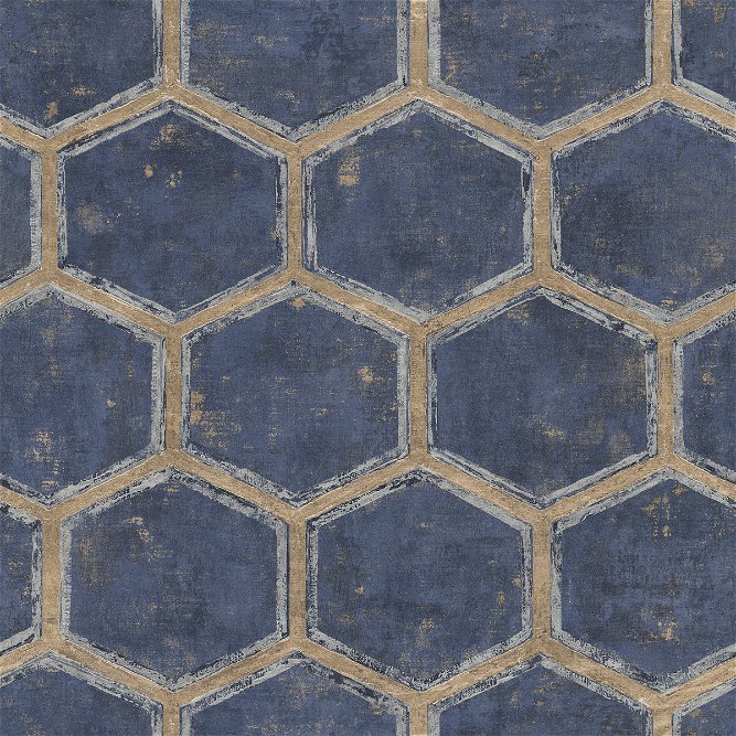 Seabrook Designs Wright Royal Blue Wallpaper