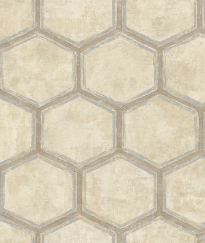 Seabrook Designs Wright Taupe Wallpaper