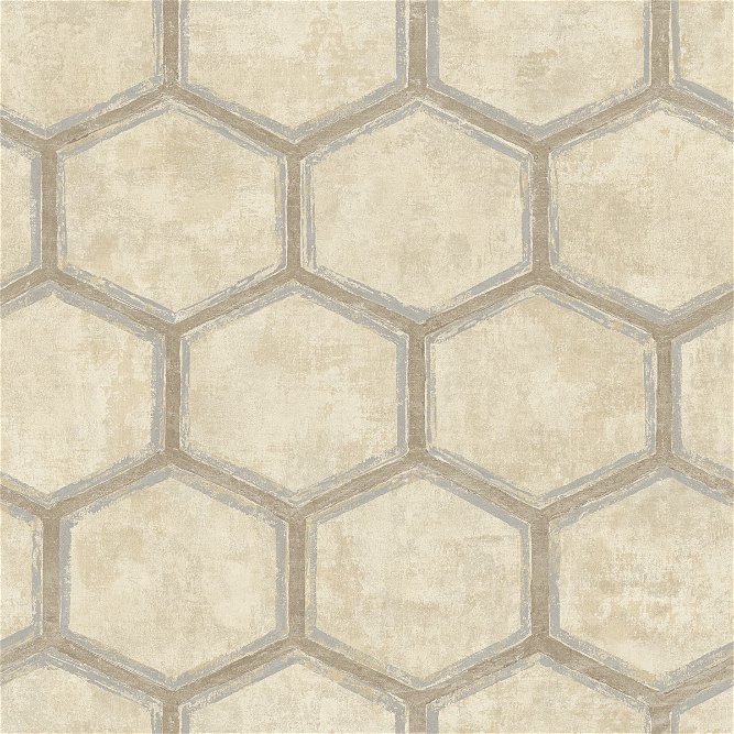 Seabrook Designs Wright Taupe Wallpaper