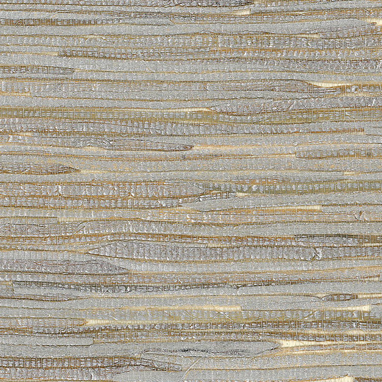 Seabrook Designs NA205 Java Grass Metallic Silver Wallpaper