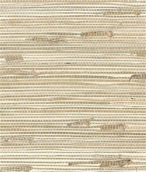 Seabrook Designs NA215 Triangle Grass Metallic Off-White Wallpaper