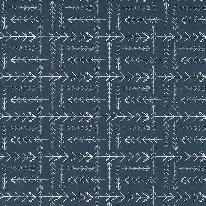 Premier Prints Native Spruce Blue Canvas Fabric