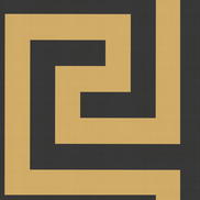 Seabrook Designs Vogue Black & Metallic Gold Wallpaper