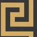 Seabrook Designs Vogue Black & Metallic Gold Wallpaper