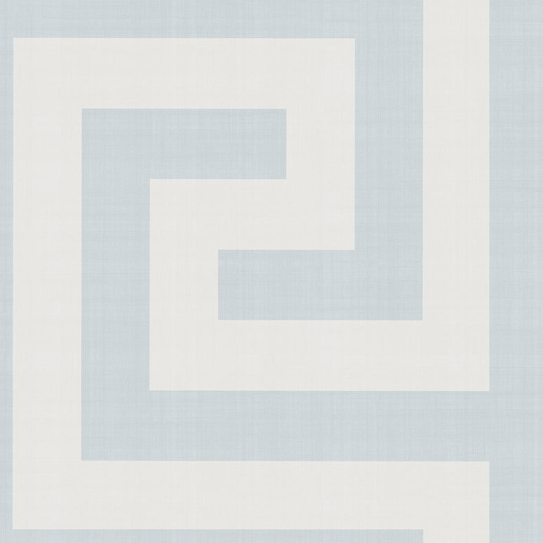 Seabrook Designs Vogue Baby Blue &amp; Off-White Wallpaper