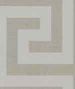 Seabrook Designs Vogue Metallic Silver & Taupe Wallpaper