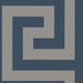 Seabrook Designs Vogue Cerulean & Metallic Silver Wallpaper