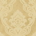 Seabrook Designs Vogue Damask Metallic Gold & Buttercup Wallpaper