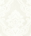 Seabrook Designs Vogue Damask Metallic & Gray Wallpaper