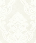 Seabrook Designs Vogue Damask Metallic & Gray Wallpaper