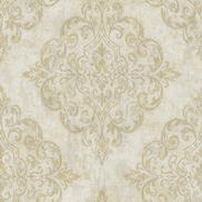 Seabrook Designs Atelier Tan & Gold Wallpaper