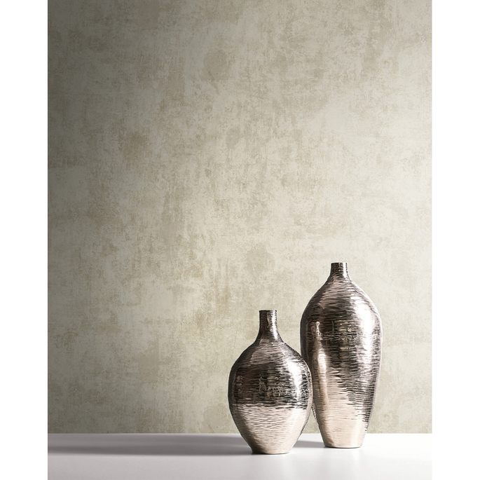 Seabrook Designs Atelier Stucco Metallic Gold &amp; Tan Wallpaper image 2 of 2