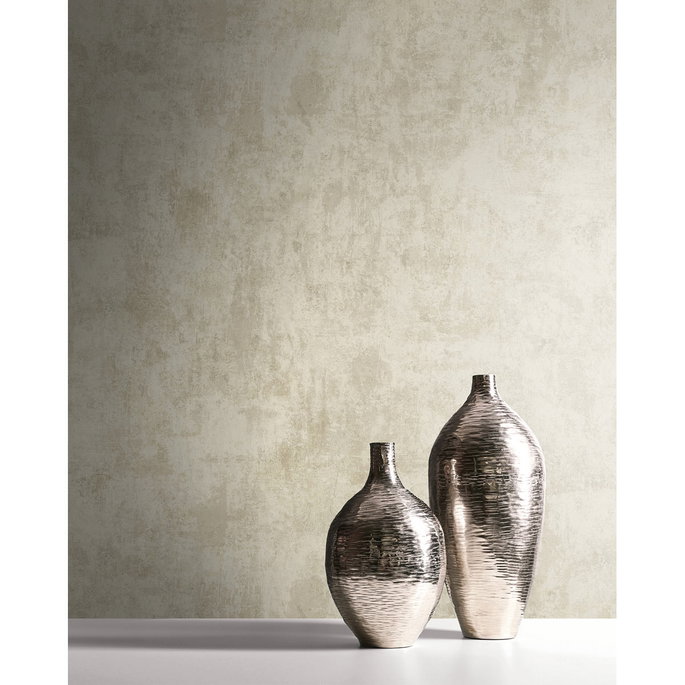 Seabrook Designs Atelier Stucco Metallic Gold &amp; Tan Wallpaper image 2 of 2