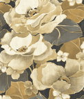 Seabrook Designs Adorn Metallic Gold & Greige Wallpaper