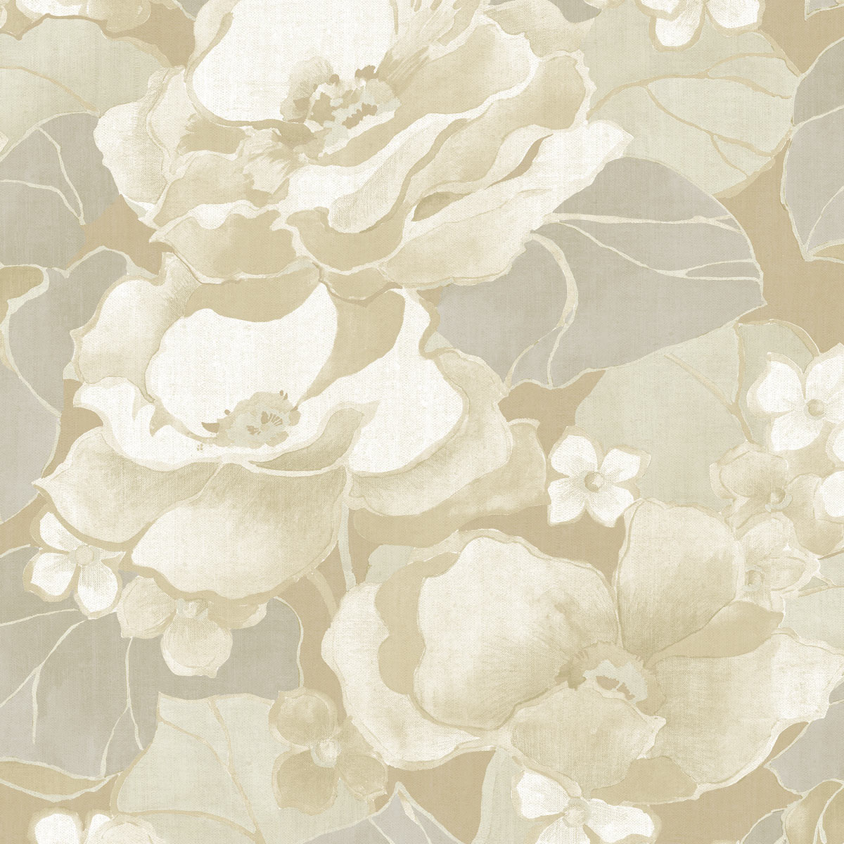 Seabrook Designs Adorn Light Tan & Off-White Wallpaper | OnlineFabricStore