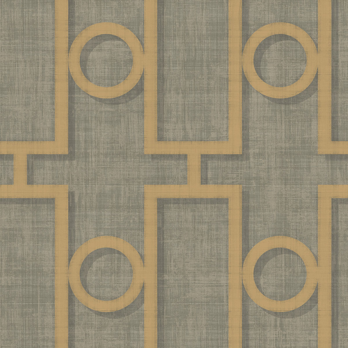 Seabrook Designs Adorn Geo Metallic Gold & Platinum Wallpaper ...