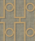 Seabrook Designs Adorn Geo Metallic Gold & Platinum Wallpaper
