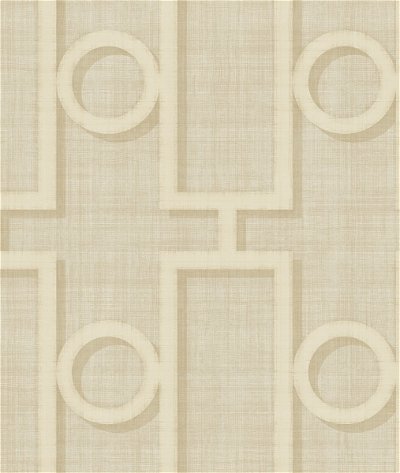 Seabrook Designs Adorn Geo Tan & Off-White Wallpaper