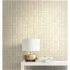 Seabrook Designs Adorn Geo Tan & Off-White Wallpaper - Image 2