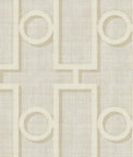 Seabrook Designs Adorn Geo Cream & Off-White Wallpaper