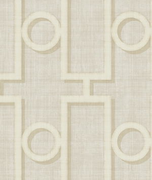 Seabrook Designs Adorn Geo Cream & Off-White Wallpaper