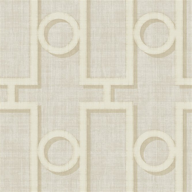 Seabrook Designs Adorn Geo Cream &amp; Off-White Wallpaper