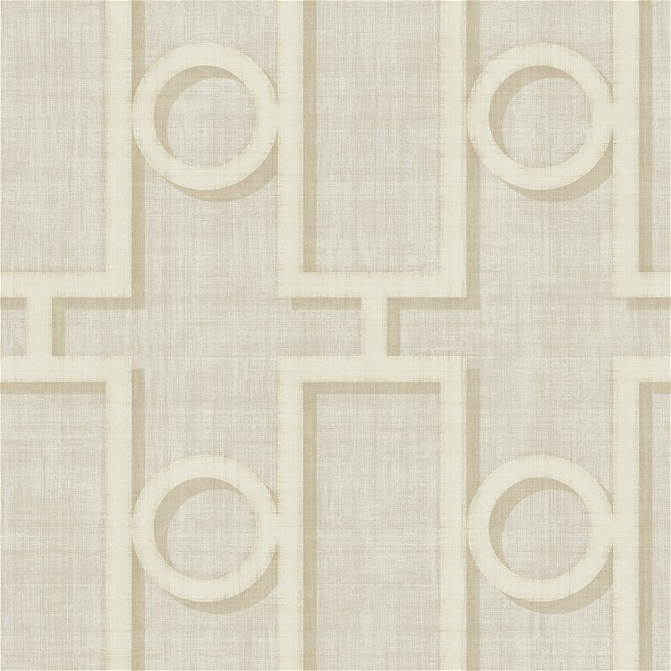 Seabrook Designs Adorn Geo Cream & Off-White Wallpaper