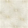 Seabrook Designs Catwalk Metallic Gold & Off-White Wallpaper - Image 1