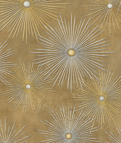 Seabrook Designs Catwalk Metallic Gold & Caramel Wallpaper