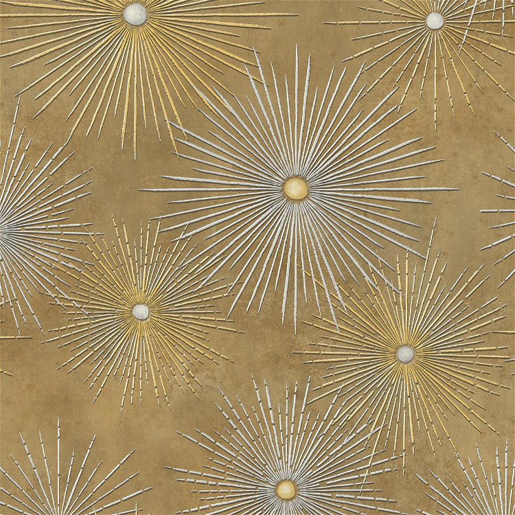 Seabrook Designs Catwalk Metallic Gold & Caramel Wallpaper