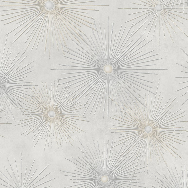 Seabrook Designs Catwalk Metallic Silver &amp; Gray Wallpaper
