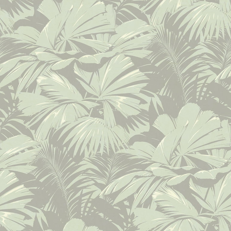 Seabrook Designs Masquerade Light Eucalyptus &amp; Gray Wallpaper