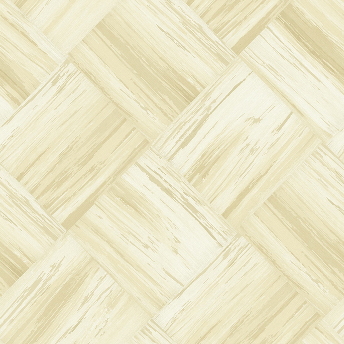 Seabrook Designs Masquerade Weave Metallic Gold &amp; Off-White Wallpaper image 1 of 2
