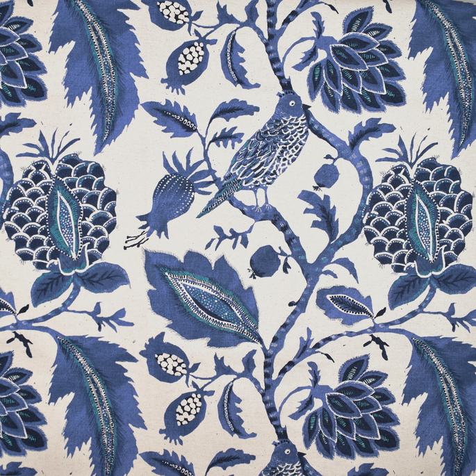 Richloom Nighting Indigo Fabric image 1 of 4