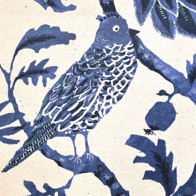 Richloom Nighting Indigo Fabric image 2 of 4