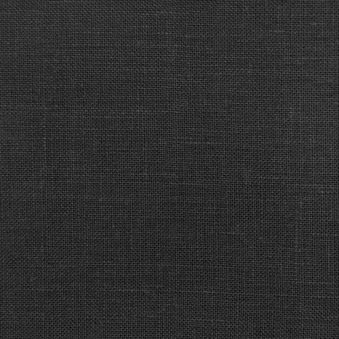 Black Irish Linen Fabric image 1 of 2